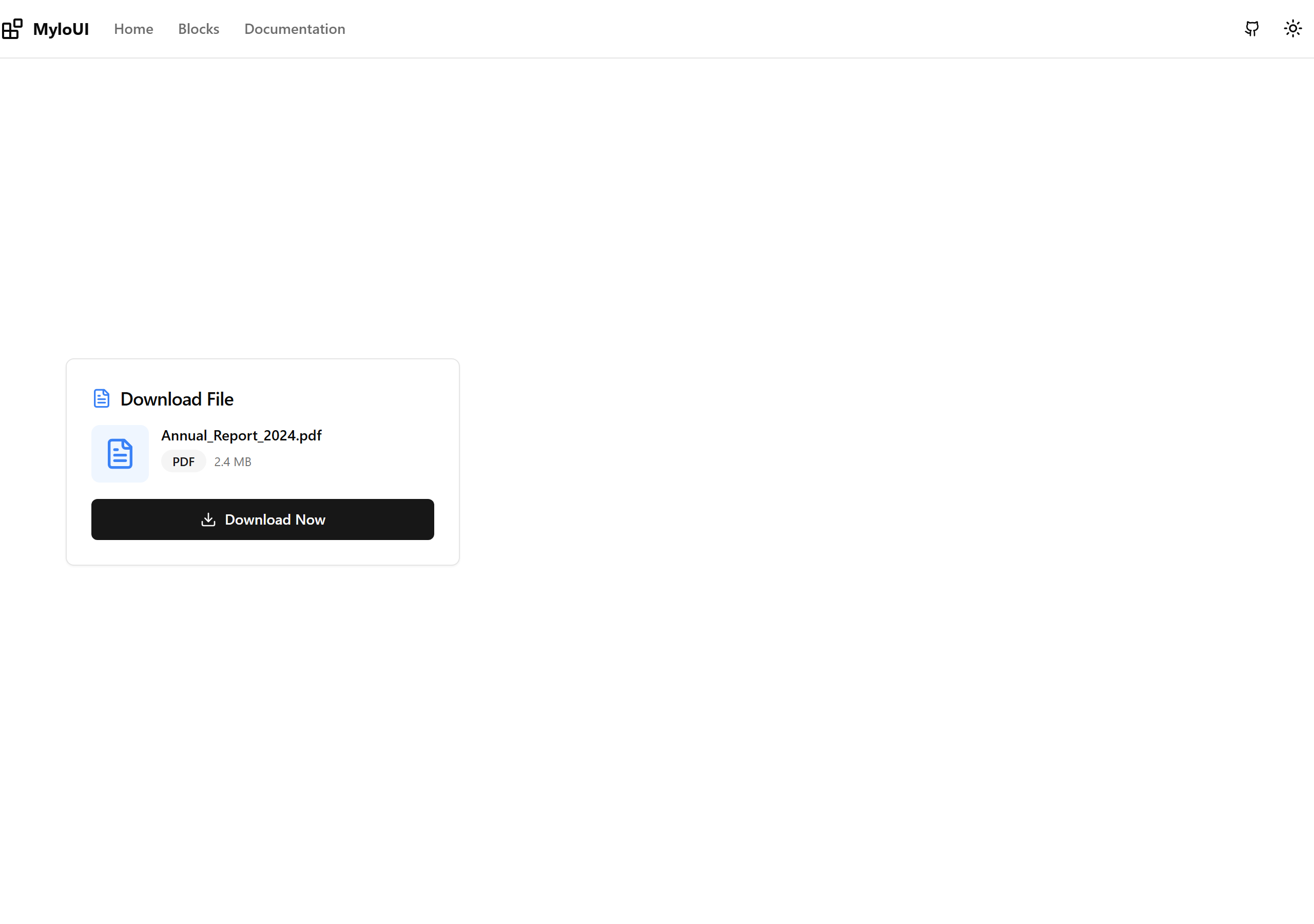 Simple Download Card