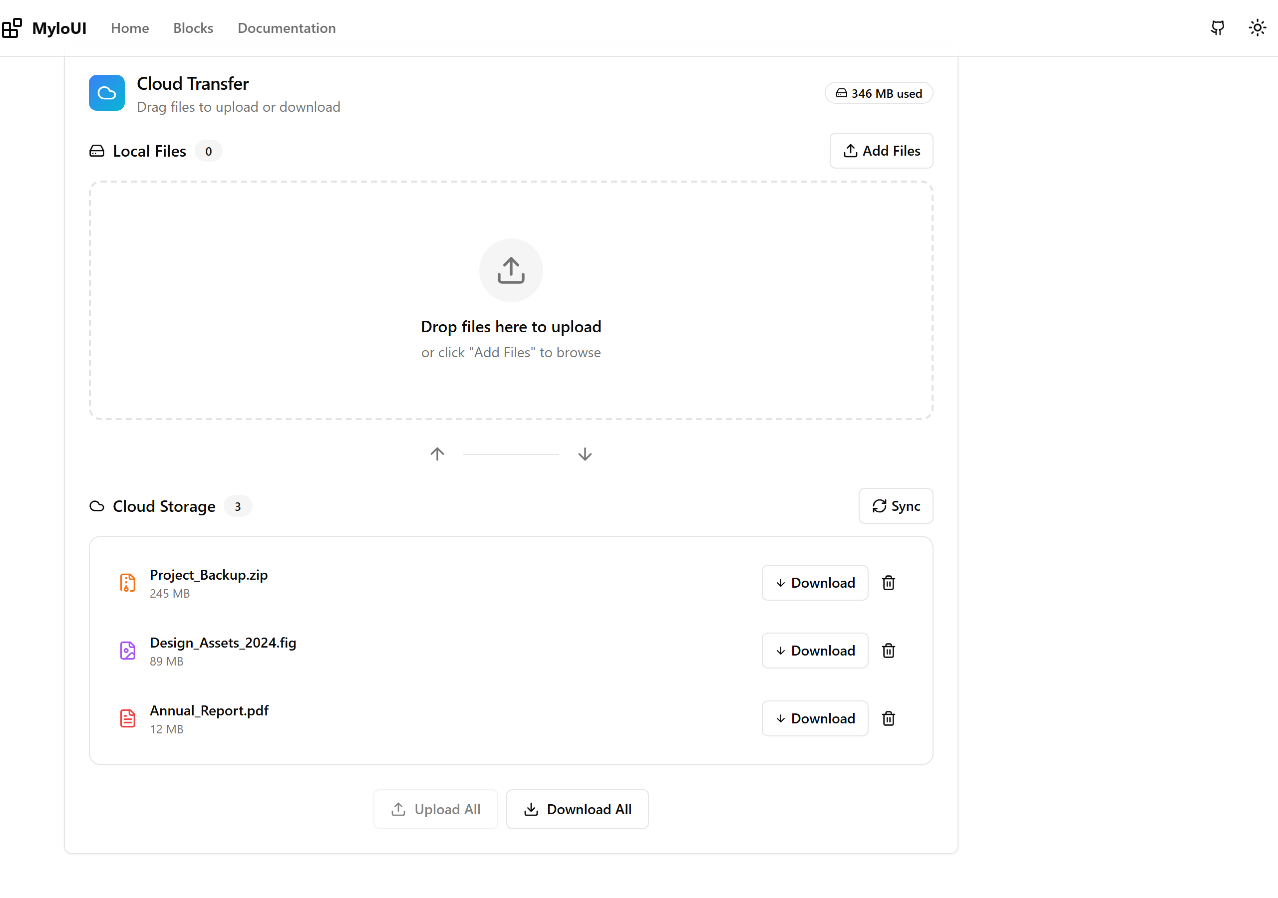 Drag & Drop Download