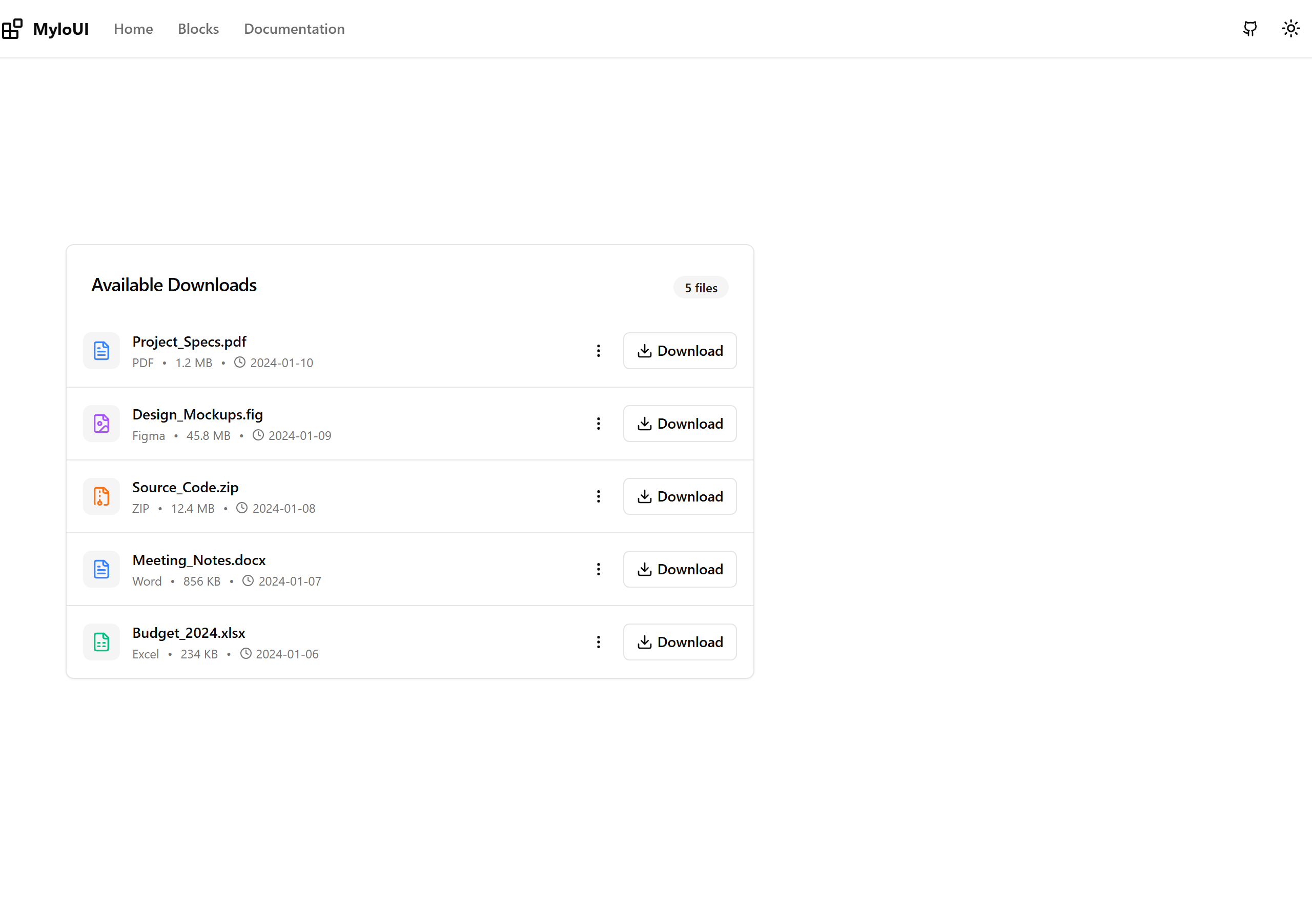 Download List