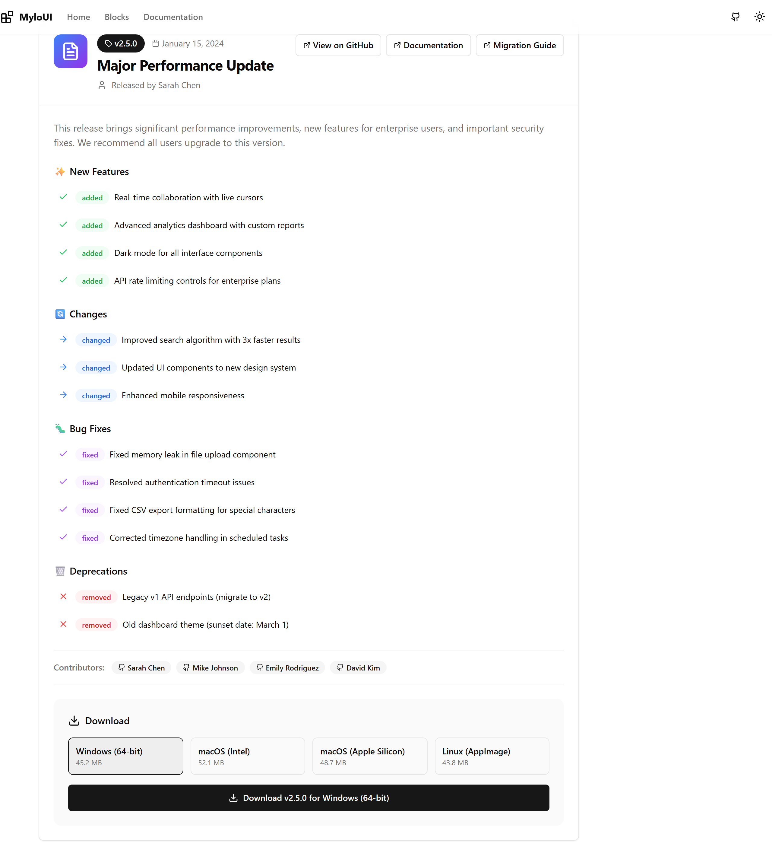 Release Notes