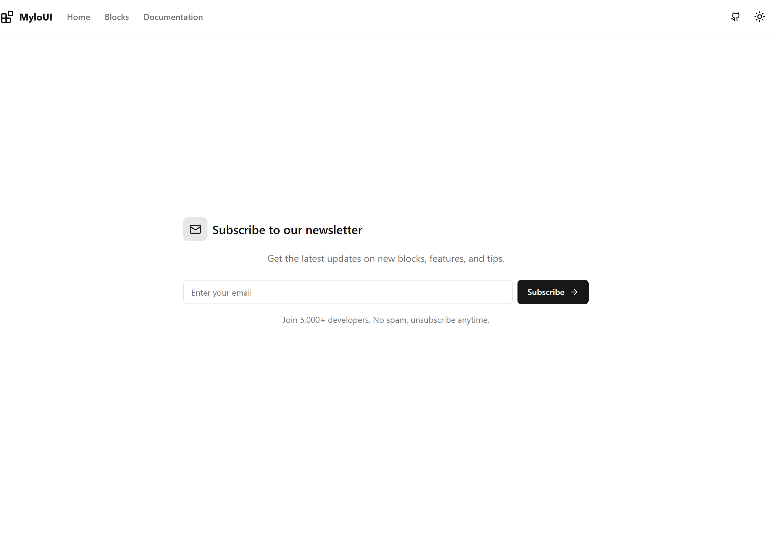 Newsletter Section