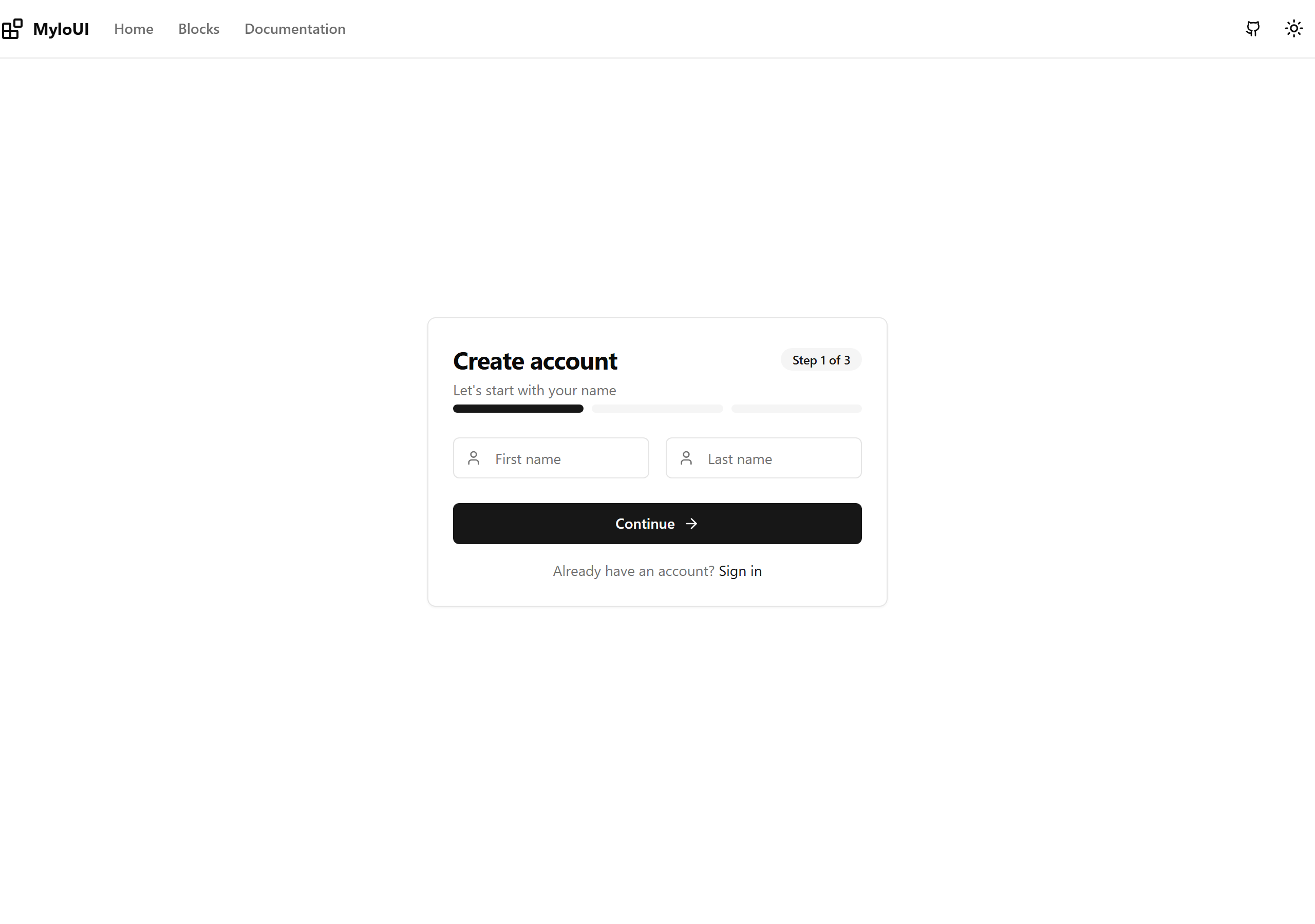 Multi-Step Signup