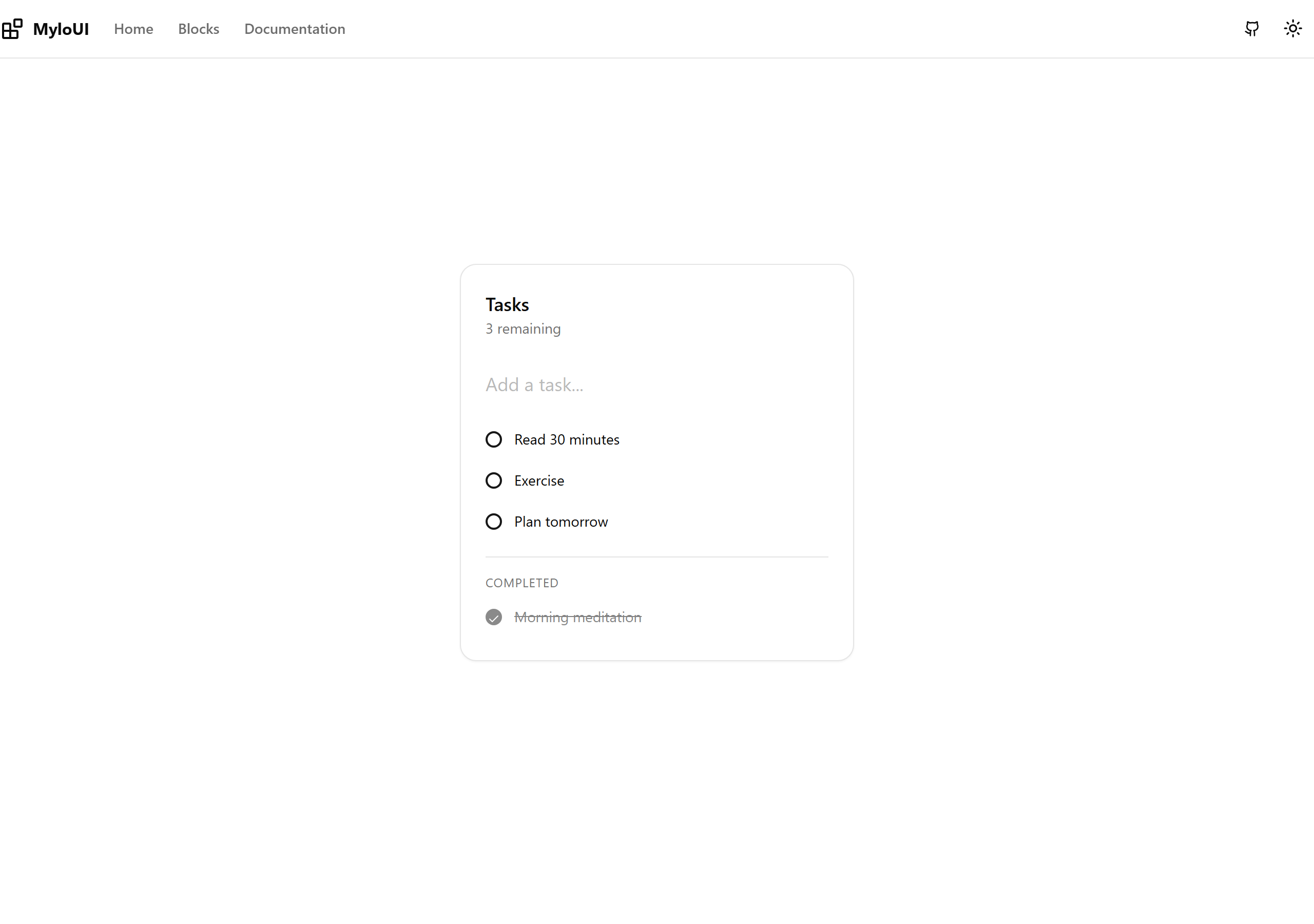 Todo List - Minimal